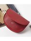 Fashion Red Leather Belt Buckle