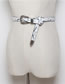 Fashion Black Knotted Thin-edged Belt With Dress
