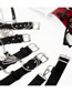 Fashion Black Belt Buckle Chain Pin Belt