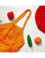 Fashion Orange Cotton Mesh Large Capacity Supermarket Shopping Net Bag