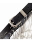 Fashion Black Belt Buckle Long Tassel Chain Belt
