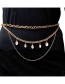 Fashion Golden Shell Tassel Multilayer Alloy Waist Chain