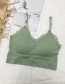 Fashion Green Lace Edge Fitness Yoga Vest