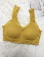 Fashion Yellow Lace Trimmed V-neck Underwear
