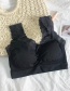 Fashion Black U-shaped Underwear With Lace Straps
