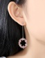 Fashion Rose Gold Gold-plated Pierced Earrings With Fancy Diamonds