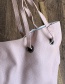 Fashion Pink Pu Large Capacity Shoulder Bag