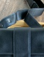 Fashion Black Pu Square Shoulder Messenger Bag