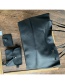 Fashion Black Pu Large Capacity Three-piece Wallet Shoulder Bag