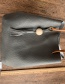 Fashion Dark Gray Pu Bucket Bag Tassel Shoulder Bag