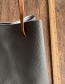 Fashion Dark Gray Pu Bucket Bag Tassel Shoulder Bag