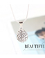 Fashion Silver Ball And Diamond Necklace Earring Set