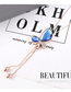 Fashion Blue Butterfly-studded Tassel Necklace