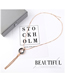Fashion Gun Black Diamond Circle Tassel Necklace