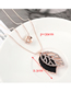 Fashion Gold Openwork Diamond Leaf Necklace
