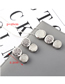 Fashion White Opal Stone Light Diamond Necklace Earring Set