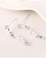Fashion Platinum Pearl Earrings With Diamonds