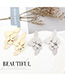 Fashion 14k Gold Gold-plated Leaf Geometry Earrings