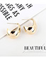 Fashion 14k Gold Gold-plated Half Moon Geometric Earrings