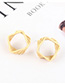 Fashion 14k Gold Gold-plated Square Cutout Earrings