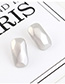Fashion Dumb Silver Gold-plated Irregular-cut Geometric Earrings