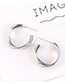 Fashion Silver Gold-plated Cutout Geometric Earrings
