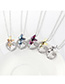 Fashion Pale Yellow Geometric Double Bow Necklace With Diamonds