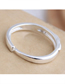 Fashion Silver Geometric Irregular Open Ring