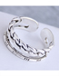 Fashion Silver Chain Cut Open Ring