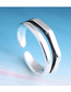 Fashion Silver Geometric Openwork Ring