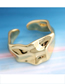 Fashion Golden Open Ring With Irregular Bump