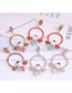 Fashion Color Mixing Metal Ring Bee And Diamond Pearl Earrings