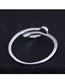 Fashion Silver Musical Note Open Alloy Ring