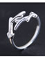 Fashion Silver Staghorn Alloy Open Ring