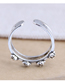 Fashion Silver Rose Flower Hollow Alloy Open Ring
