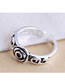 Fashion Silver Rose Flower Alloy Ring