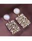Fashion Golden Diamond Pierced Alloy Earrings