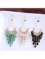 Fashion Black Handmade Drop-shaped Crystal Earrings