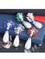 Fashion Color Mixing Diamond Pearl Flower Alloy Drop Earrings