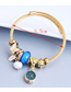 Fashion Blue Resin Starfish Pearl Butterfly Bracelet
