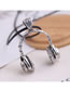 Fashion Silver Alloy Headphone Embossed Mens Necklace