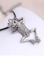 Fashion Silver Skull Alloy Embossed Mens Necklace