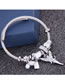 Fashion White Diamond-shaped Love Angel Geometric Alloy Bracelet