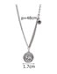 Fashion Silver Baby Elephant Geometric Round Five-pointed Star Alloy Necklace