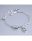 Fashion Silver Chain Tag Geometric Alloy Bracelet