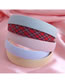 Fashion Beige Houndstooth Printed Cloth Clothing Wide-brimmed Headband