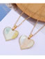 Fashion White Blue Love Dropping Alloy Contrast Necklace