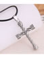 Fashion Silver Cross Alloy Mens Necklace
