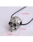 Fashion Silver Skull Alloy Mens Necklace