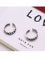 Fashion Silver Hollow Weave Alloy Open Ring